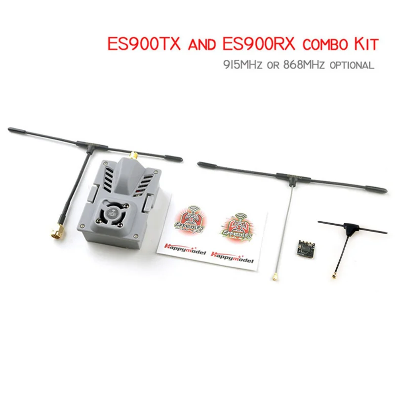 HappyModel ES900TX ES900RX 915Mhz 868MHz ExpressLRS ELRS Módulo de RF Conjunto de Receptor para Avión RC FPV de Largo alcance Drone Piezas de BRICOLAJE . ' - ' . 1