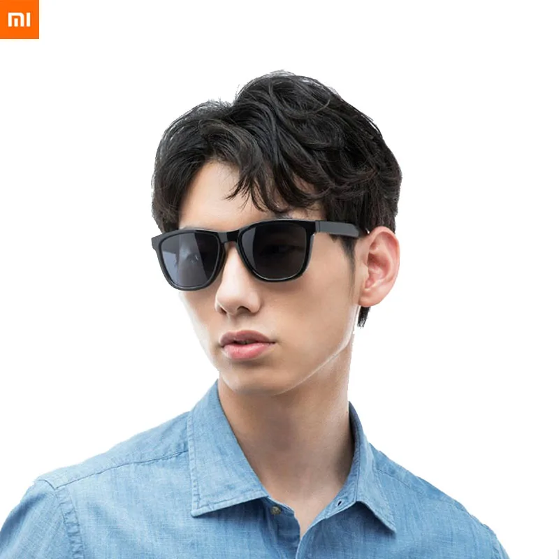 Xiaomi Mijia Cuadrado Clásico de las Gafas de sol Polarizadas TAC Lentes de Gafas Retro Light sin Tornillos Protección UV Conductor Mujeres Hombres . ' - ' . 0