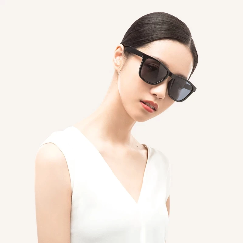 Xiaomi Mijia Cuadrado Clásico de las Gafas de sol Polarizadas TAC Lentes de Gafas Retro Light sin Tornillos Protección UV Conductor Mujeres Hombres . ' - ' . 4