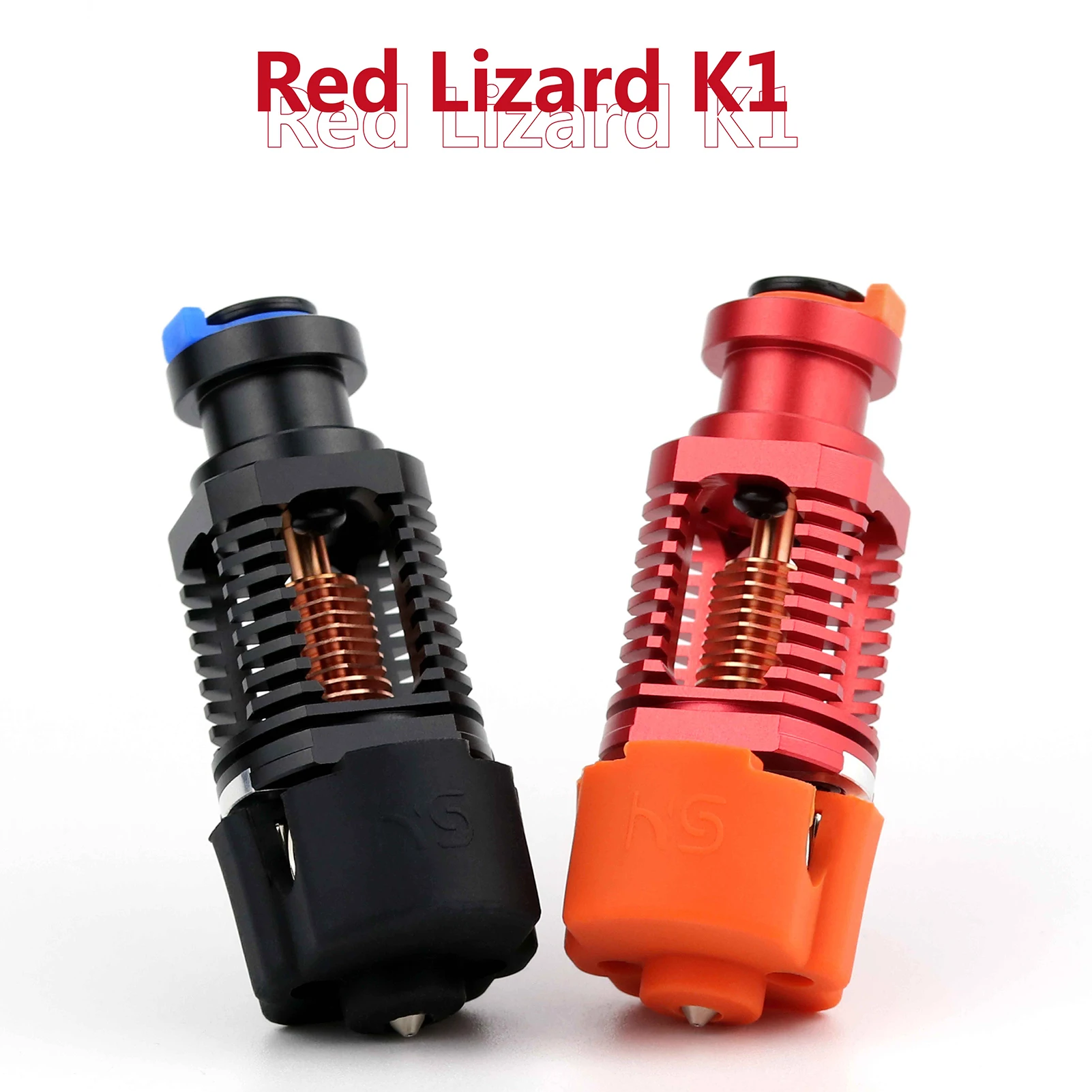 Rojo Lagarto K1 Hotend de Cobre con recubrimiento de Calor del Bloque de la Boquilla de la Impresora 3D Cómplice para VORON 0.1/1.8/2.4 la Serie . ' - ' . 1