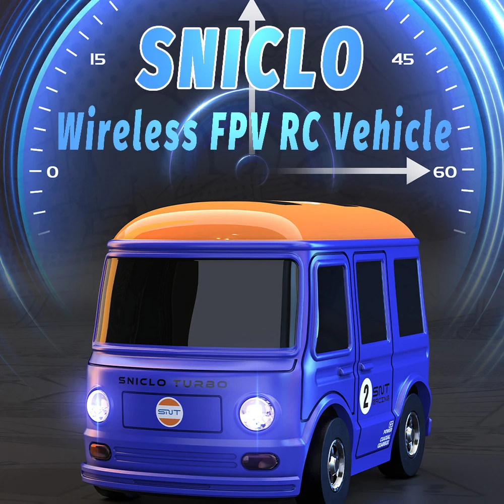 SNICLO P38-T1 RTR 2.4 GHz 1/100 RC MINI Micro Eléctrico de Control Remoto de Coches del Modelo de Simulación de Autobuses Hijos Adultos de Escritorio del Juguete con el FPV . ' - ' . 0