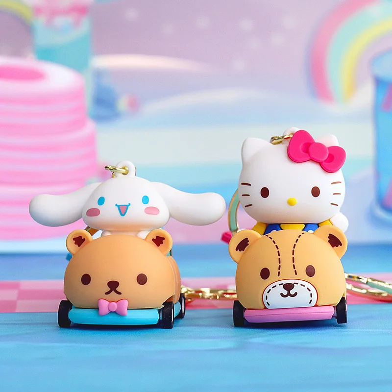 Nueva Sanrio Coches De Serie De Mi Melodía De Hello Kitty Kuromi Multi-Funcional Llavero Kawaii De Dibujos Animados Mochila Colgante Poco De Dulce Regalos . ' - ' . 1