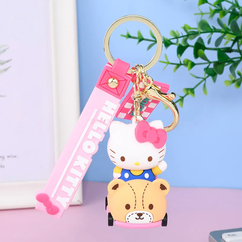 Nueva Sanrio Coches De Serie De Mi Melodía De Hello Kitty Kuromi Multi-Funcional Llavero Kawaii De Dibujos Animados Mochila Colgante Poco De Dulce Regalos . ' - ' . 4