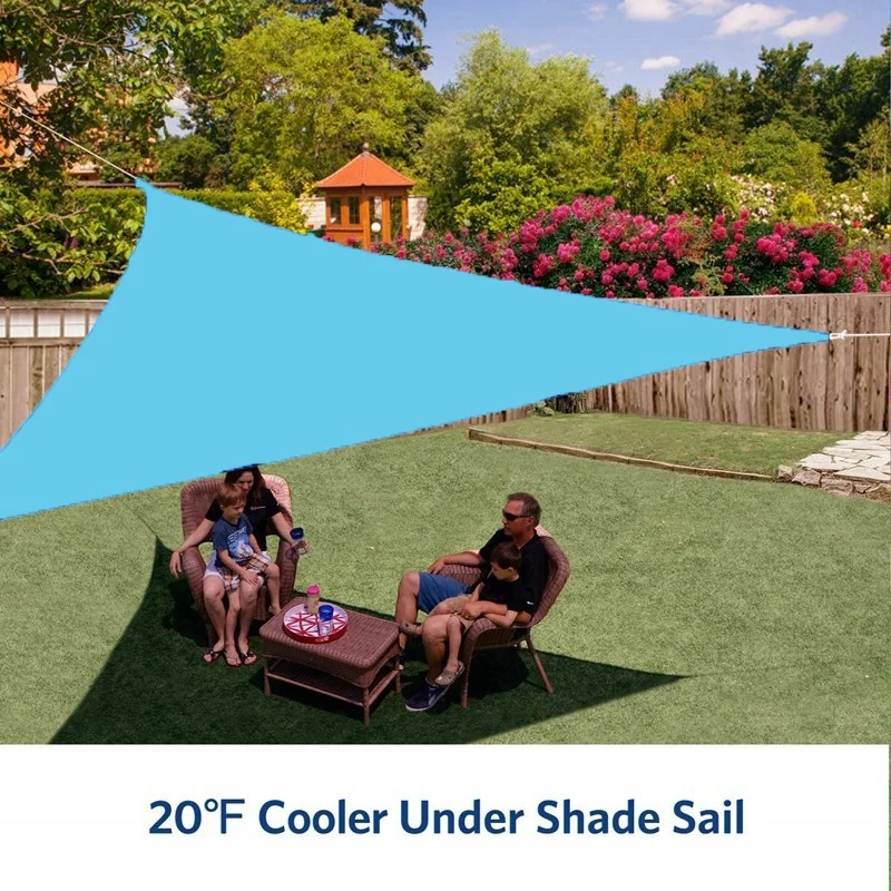3X3X3M Impermeable Triple-Acorralado Sol Refugio Toldo Parasol al aire libre Toldo Patio del Jardín a la Sombra de la Vela de Tela . ' - ' . 4