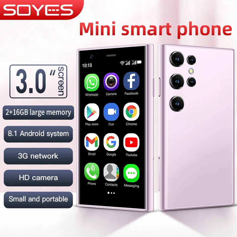 SOYES S23 Pro la Red de WCDMA 3G Cena Mini Smartphone Android 8.1 Teléfono Móvil 1000mAh Batería de 2GB, 16GB de 3.0 Pulgadas de Pantalla, WIFI FM . ' - ' . 0
