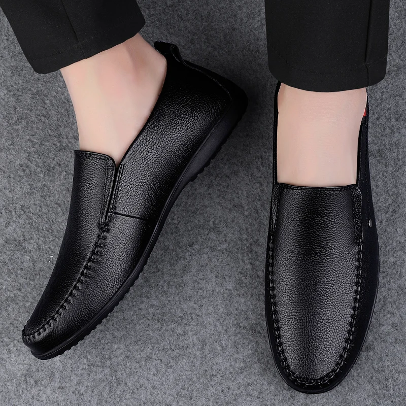 De alta Calidad de la Marca de los Hombres Mocasines plantas de los pies Suaves Elegante de Negocios Zapatos de los Hombres de Cuero Genuino Casual Zapatos de Verano, Zapatos para Caminar . ' - ' . 3