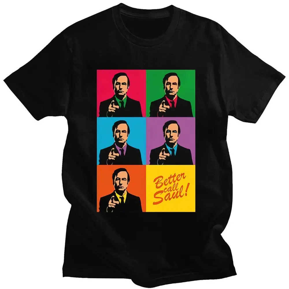 Heisenberg Breaking Bad Vintage Camiseta Del Mejor Call Saul De La Moda De Impresión De Gráficos Para Hombre T-Shirt De Algodón De Gran Tamaño De Manga Corta . ' - ' . 1