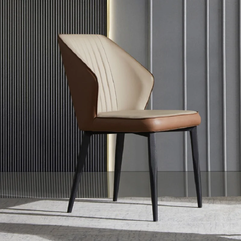 De estilo europeo de lujo, sala de estar con estilo moderno minimalista respaldo de las sillas de comedor . ' - ' . 1