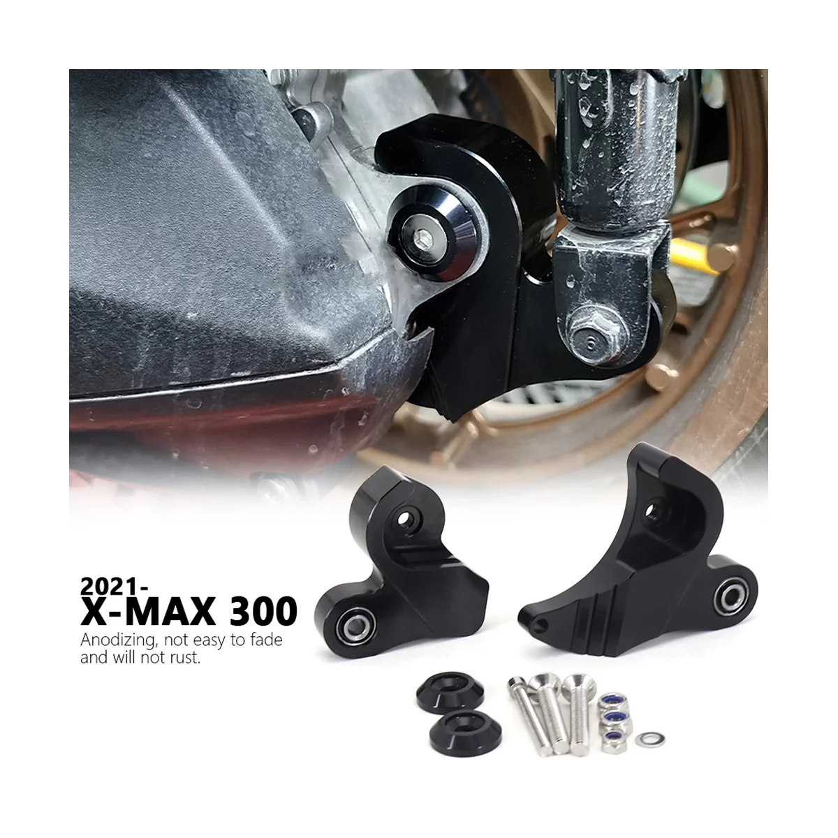 Accesorios de la motocicleta Amortiguador Trasero Bajar el Kit para YAMAHA X-MAX 300 X MAX300 XMAX300 XMAX 300 2021 2022(Negro) . ' - ' . 0