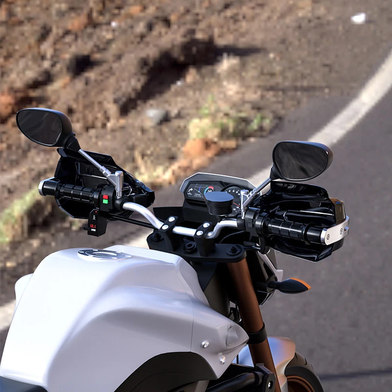 Parabrisas de motocicleta Modificada Accesorios Impermeable y a prueba de viento de la Mano de la Guardia de protección contra Caídas Para YAMAHA Yamaha Aerox Mt03 Fz6 . ' - ' . 3