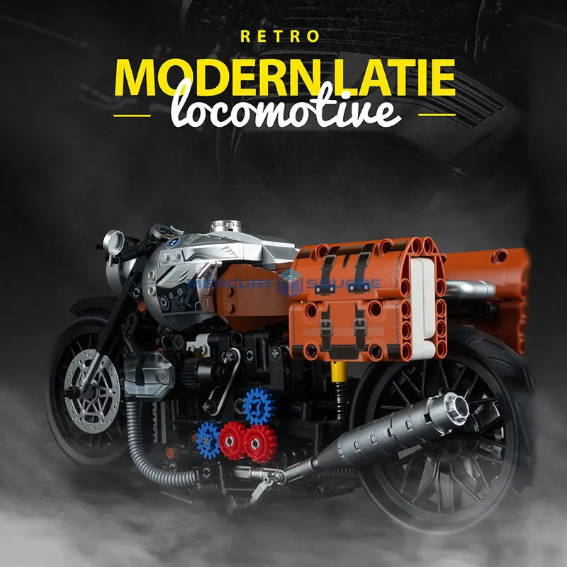 Pesadas Locomotoras Retro Moderno Latie Motocicleta MOC 10515 Modelo de Ladrillos de Alta Tecnología de Vehículos de Bloques de Construcción de Ideas Kit de Juguete de Regalo de los Chicos . ' - ' . 2