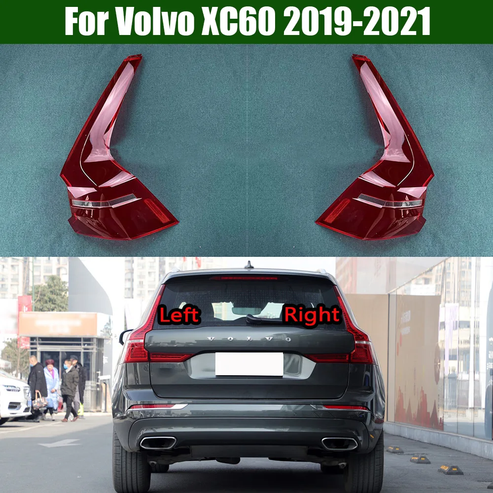 Para Volvo XC60 2019 2020 2021 de la luz trasera de la Cubierta de las luces traseras Shell Máscara Transparente Lampshdade Lente de Plexiglás de Auto Partes de Repuesto . ' - ' . 5