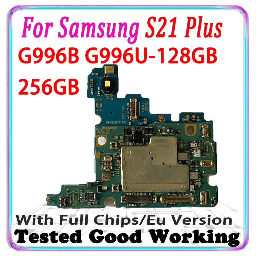 128GB 256GB Mainbaord MB Para Samsung Galaxy S21 Más G996B G996U de la Placa base Original Desbloqueado Lógica de la Placa Con Completas Fichas . ' - ' . 0