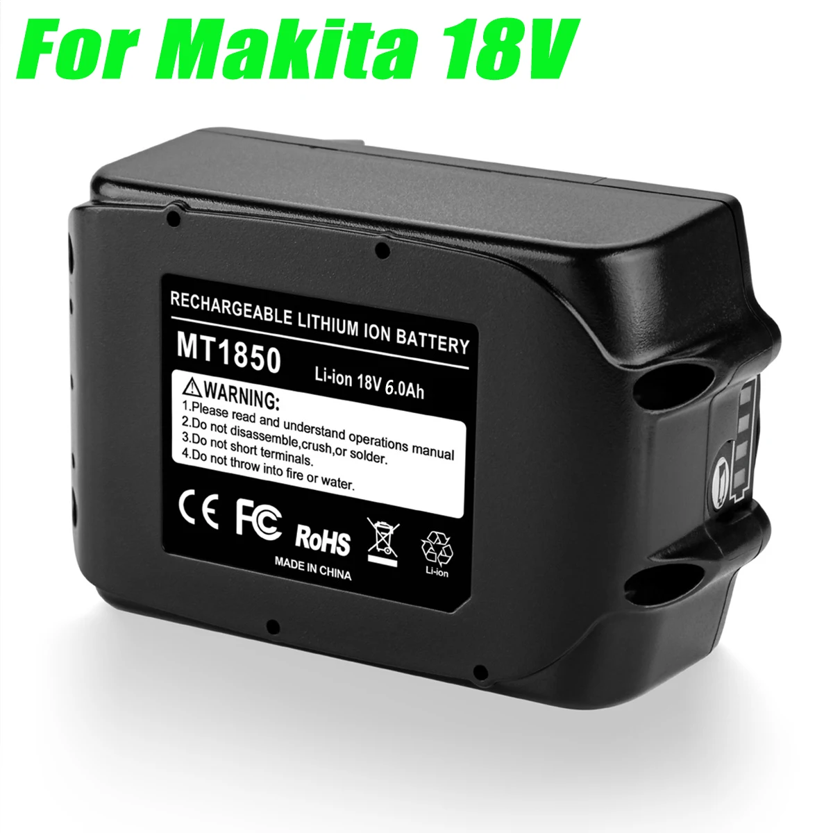 Reemplazar 18V Herramienta BL1850B Battery4.0AH 6.0 7.0 AH AH 8.0 9.0 AH AH ,Compatible con BL1840B BL1860B BL1830 BL1815 BL1820 . ' - ' . 1