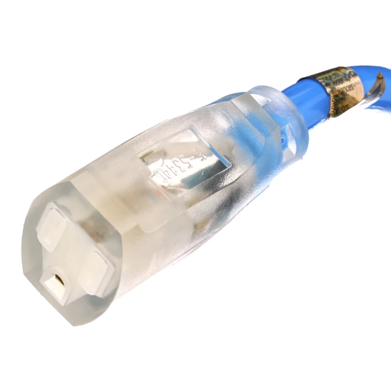 02568 12/3 50' Azul Frío Cable de Extensión de Iptv suscripción Ventilador portatil recargable para el cuerpo Adaptadores para . ' - ' . 2