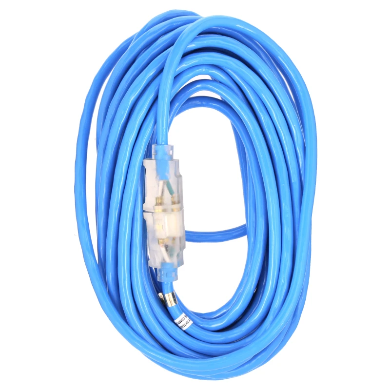 02568 12/3 50' Azul Frío Cable de Extensión de Iptv suscripción Ventilador portatil recargable para el cuerpo Adaptadores para . ' - ' . 5