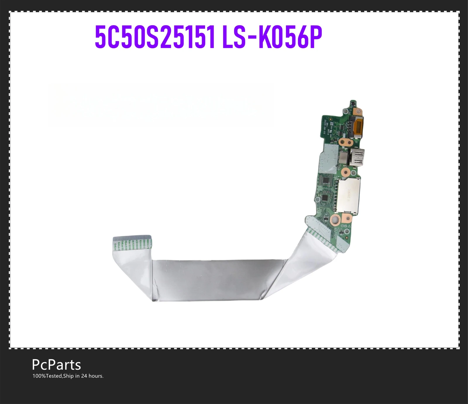 PcParts Genuino Compatible con USB Lector de Tarjetas tarjeta IO LS-K056P Para ThinkBook 15 G2 G3 ITL 20VE 5C50S25151 Con FFC Probado . ' - ' . 2