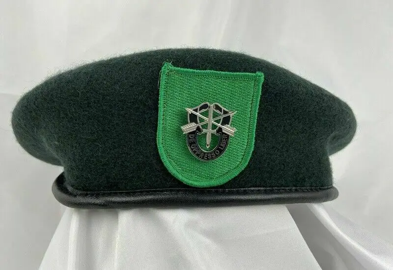 Ejército de los estados unidos 9 Grupo de Fuerzas Especiales Negruzco Boina Verde de las Fuerzas Especiales Lema de Todos los Tamaños . ' - ' . 0