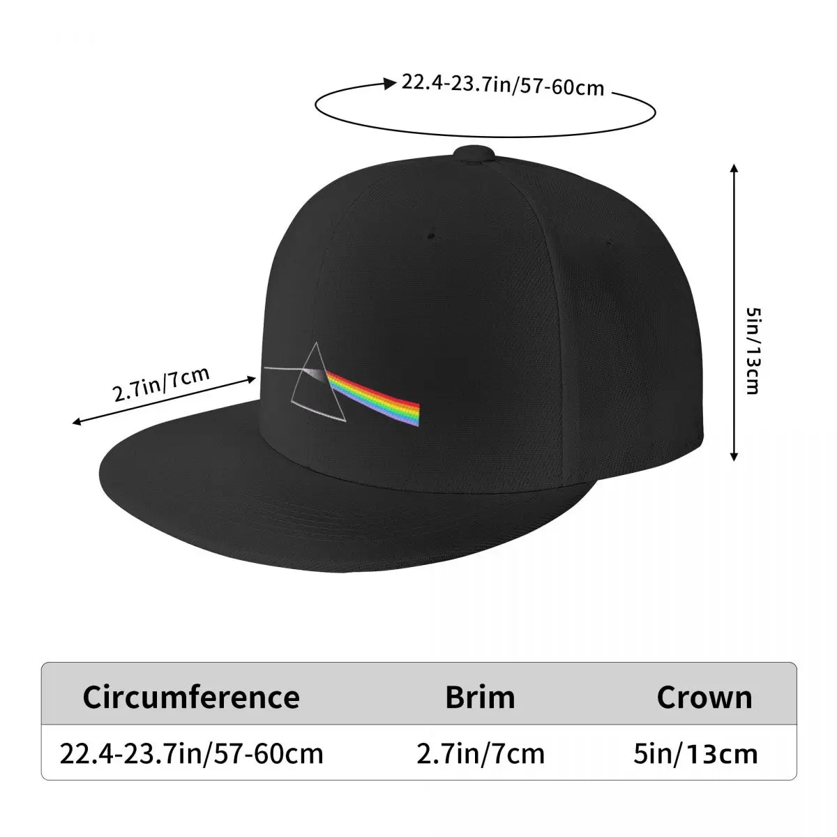 Triángulo arco iris de la Gorra de Béisbol de Snap Back Hat senderismo hat Cap Para los Hombres de las Mujeres . ' - ' . 5