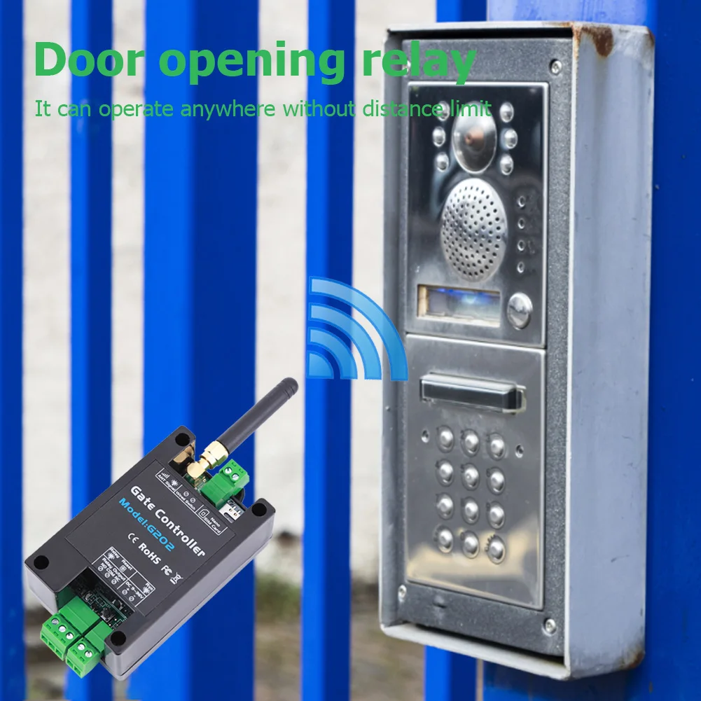 Universal de la Puerta de Control Remoto 2G/4G GSM Inalámbrico de la Puerta Abridor de Puerta de Max 200 Usuarios de la patio-banda 850/900/1800/1900MHz Interruptor de la Puerta de Acceso . ' - ' . 2