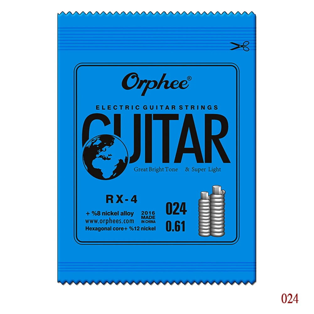 Orphee Guitarra Eléctrica Cuerdas E B G D Una Sola Cadena Super De Calibre Ligero 009-042 Guitarra Accesorio Para Guitarra De La Parte Musical . ' - ' . 3