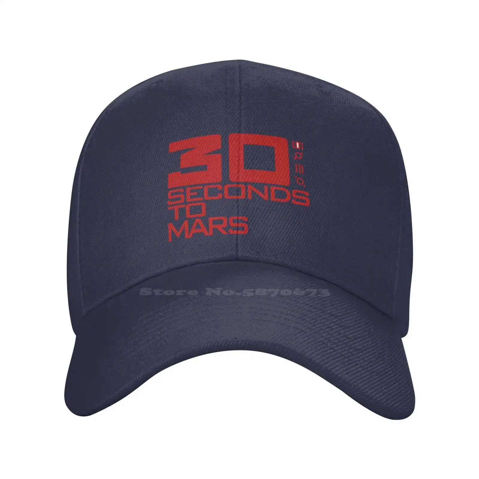 30 Seconds To Mars Logotipo Gráfico Impreso el Logotipo de la Marca de Alta calidad del Dril de algodón gorra de Punto sombrero de la gorra de Béisbol . ' - ' . 0