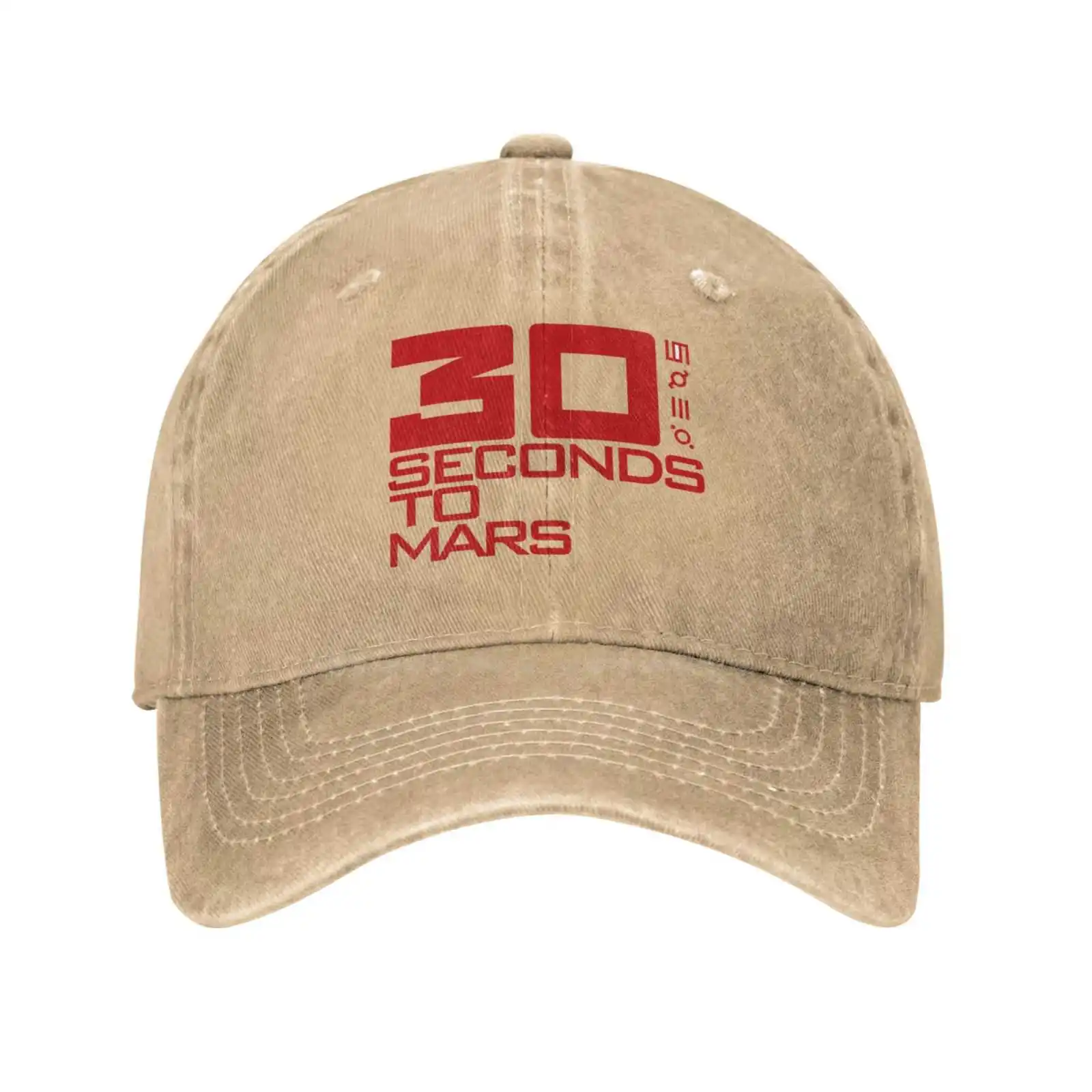 30 Seconds To Mars Logotipo Gráfico Impreso el Logotipo de la Marca de Alta calidad del Dril de algodón gorra de Punto sombrero de la gorra de Béisbol . ' - ' . 3