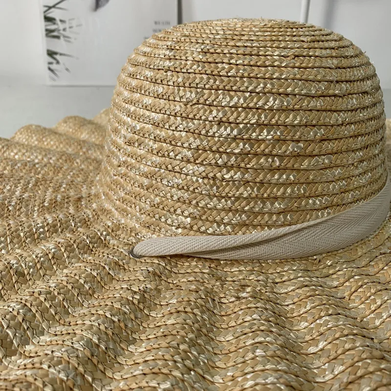 202308-chui dropshipping modelo del verano mostrar sector de la moda de viento visera de paja natural de ocio, vacaciones de sol de dama tapa de las mujeres sombrero . ' - ' . 3