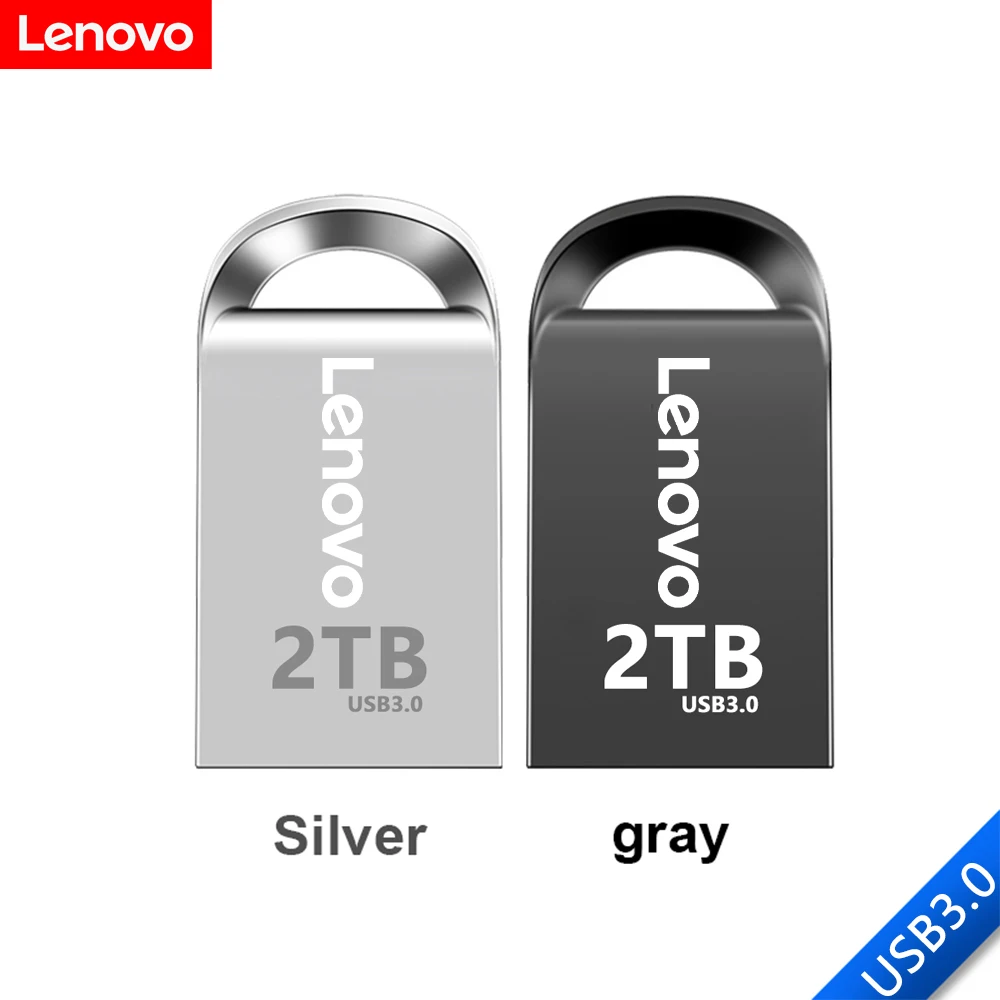LENOVO U Disco USB 3.1 SSD U Unidad de memoria Flash Pen Drive de Metal de Alta Velocidad Portátil de 1 tb, 2 TB Para el ordenador Portátil ordenador IMAC de 64GB 128GB 256GB 512 GB . ' - ' . 2
