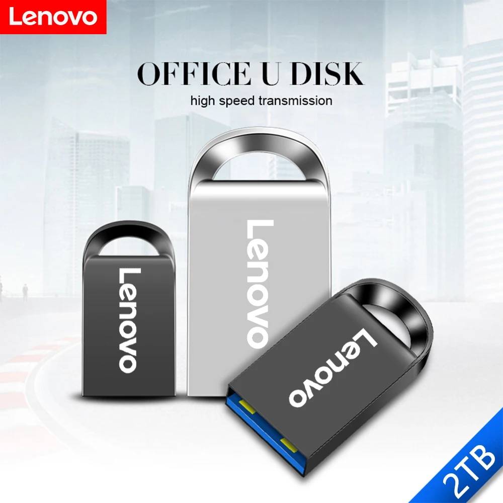 LENOVO U Disco USB 3.1 SSD U Unidad de memoria Flash Pen Drive de Metal de Alta Velocidad Portátil de 1 tb, 2 TB Para el ordenador Portátil ordenador IMAC de 64GB 128GB 256GB 512 GB . ' - ' . 3