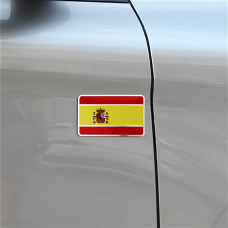 De aluminio de la Bandera Nacional etiqueta Engomada del Coche Para Lexus ES250 RX350 330 ES240 GS460 CT200H CT DS LX LM LS ES ES RX GS GX-Serie . ' - ' . 3