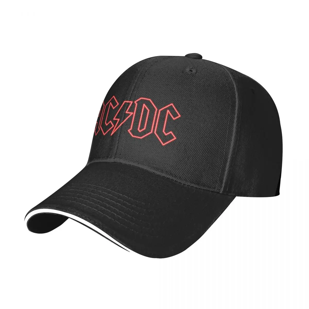 AC-DC de la Música Rock Gorra de Béisbol Casual Sándwich de Sombreros de Estilo Unisex Ajustable Papá Sombrero de Viaje de Regalo . ' - ' . 1