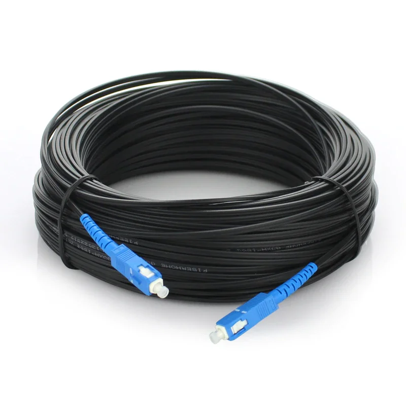 SC APC, SC de APC de Fibra Óptica al aire libre, Cable de conexión de FTTH Único Modo Simple de Fibra Óptica Cable de Caída de Parche SCU-SCU . ' - ' . 4