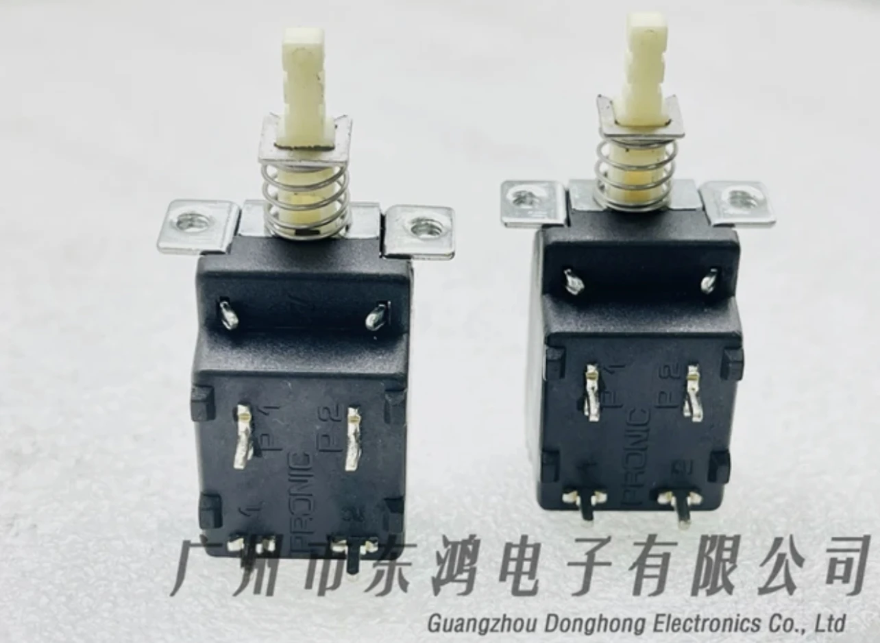 1PCS PRÓNICA China Taiwán 10A250VAC 4 Puntiaguda pin de auto-bloqueo interruptor de botón TV Interruptor de Alimentación de la parte Superior del cuadro de . ' - ' . 3