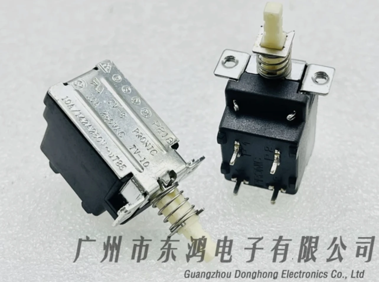 1PCS PRÓNICA China Taiwán 10A250VAC 4 Puntiaguda pin de auto-bloqueo interruptor de botón TV Interruptor de Alimentación de la parte Superior del cuadro de . ' - ' . 4