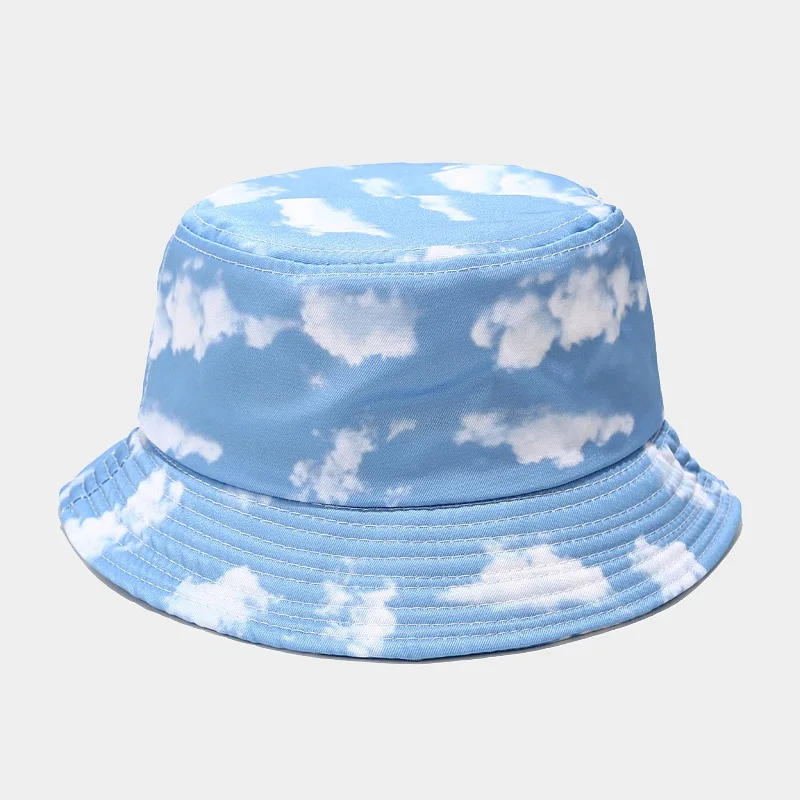 Nuevo Tie dye, de Mariposa,de Fuego, de la Nube, Dragón Impresión Pescador Sombrero para las Mujeres de los Hombres de Ocio al aire libre Sombrero de Cubo protector solar Femenino Sombrero para el Sol . ' - ' . 4