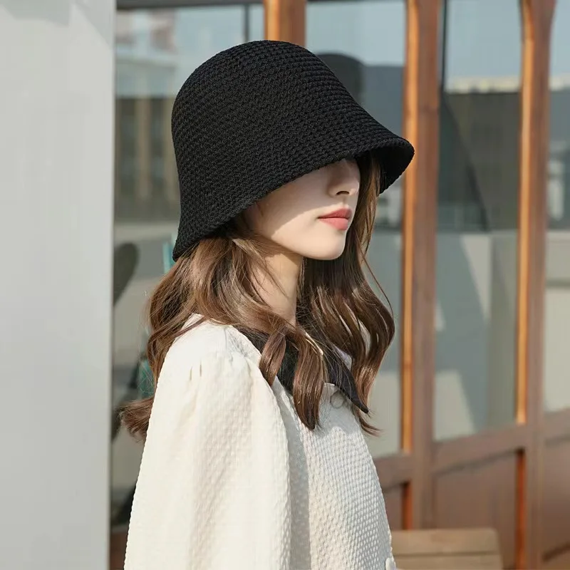 Viajar de protección solar versión coreana de la moda de la visera de la cara de la pantalla pequeña de las mujeres Japonesas pescador sombrero . ' - ' . 3
