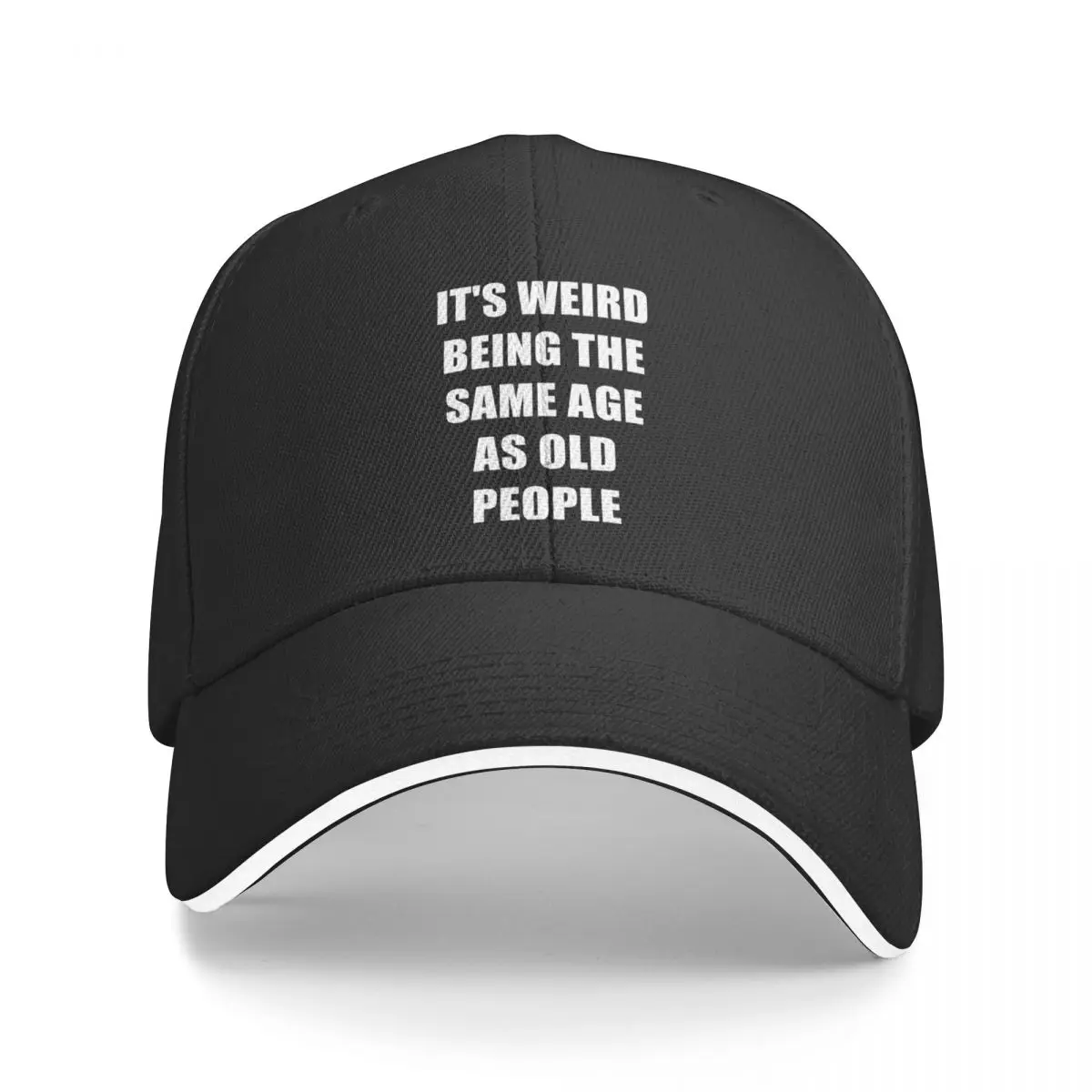 Es Raro, Siendo de La Misma Edad de la Gente Vieja Gorra de Béisbol de la pesca sombrero de Gran Tamaño Sombrero de Lujo de la Marca sol sombrero Gorras Para Hombres de las Mujeres . ' - ' . 0