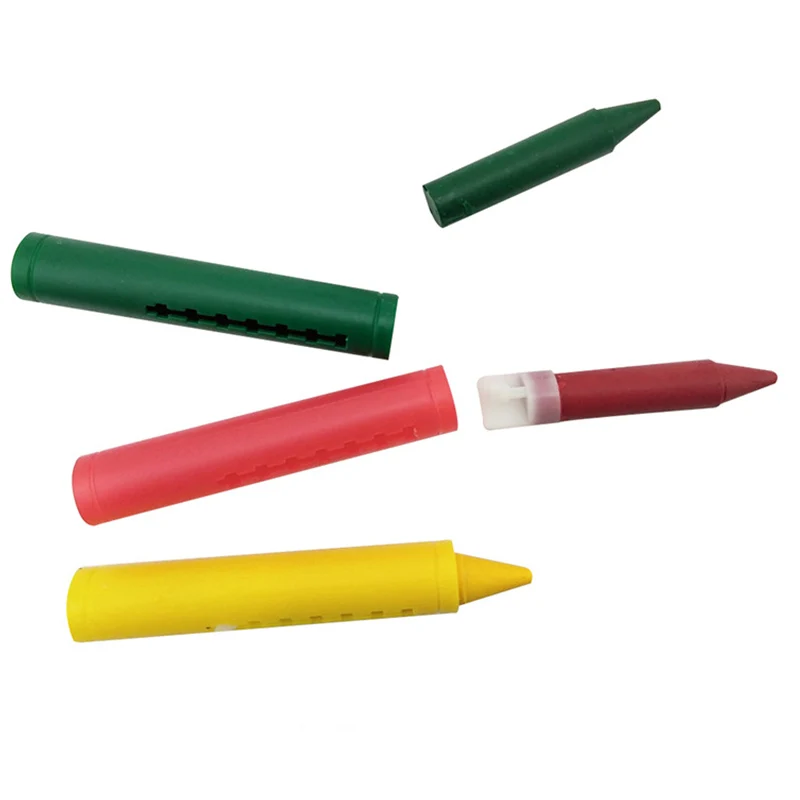 6 Colores Borrable Niños Crayones Crayola a Base de Agua de Baño Push Crayones Arte Suministros Papelería Regalo . ' - ' . 5