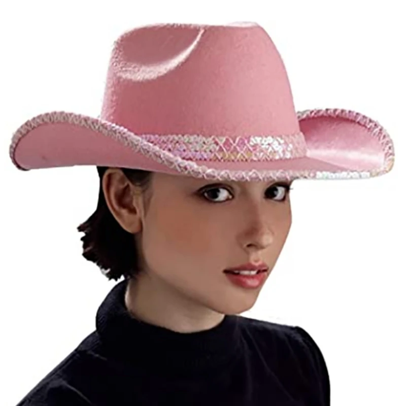 Sombrero de vaquero de las Mujeres Accesorios de Fiesta Vaquera Sombrero Sombrero de Vaquero para Adultos Salvaje Oeste . ' - ' . 1