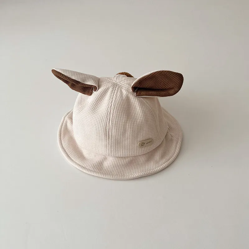 45-48 cm de dibujos animados conejo bebé sombrero de Cubo de 2023 versión en coreano lindo oído largo de la cuenca del bebé sombrero de salir chicas chicos sombrero para el Sol . ' - ' . 2