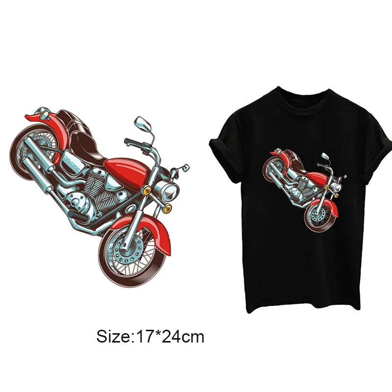 De hierro sobre la Revisión de la Motocicleta de la Camisa de la etiqueta Engomada de jersey de Fútbol Ropa de Transferencia de calor de la etiqueta Engomada . ' - ' . 0