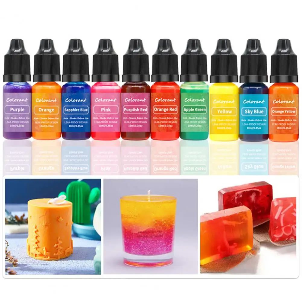 Conveniente Jabón Colorante Compacto Vela Pigmento Fáciles de Color Jabón Líquido Colorante para Vela de Tinte Vela Teñido . ' - ' . 5