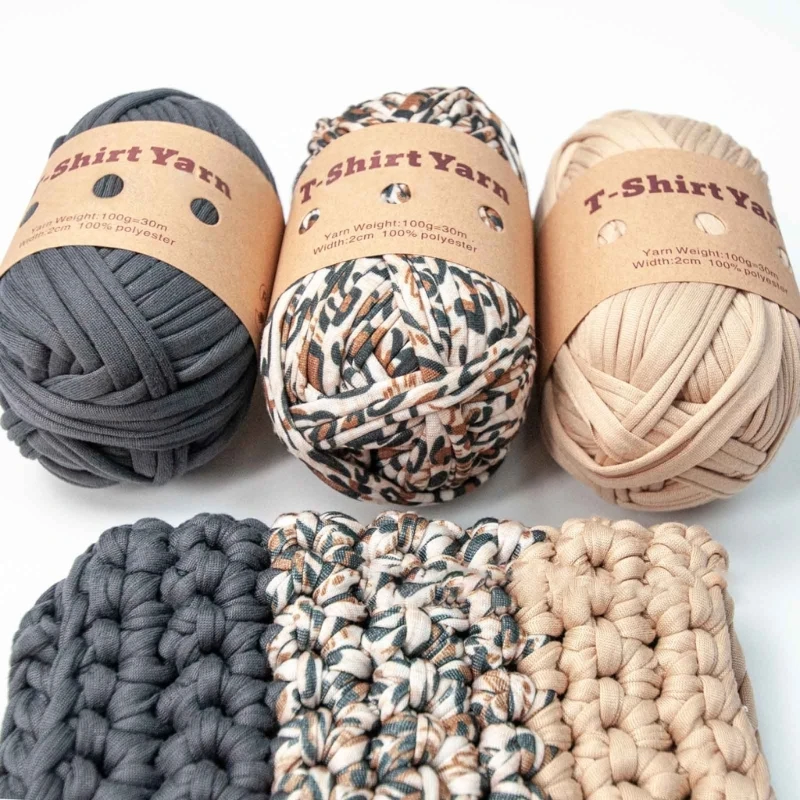 Hilo de Tejer Hilo Multicolor Poliéster Tiras para DIY Crochet Proyecto para la Fabricación de Bolsas,las montañas Rusas de la Cesta de Cojines KXRE . ' - ' . 1
