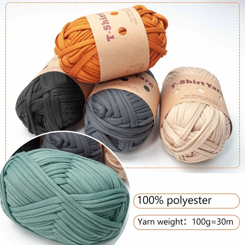 Hilo de Tejer Hilo Multicolor Poliéster Tiras para DIY Crochet Proyecto para la Fabricación de Bolsas,las montañas Rusas de la Cesta de Cojines KXRE . ' - ' . 4