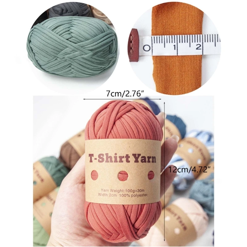 Hilo de Tejer Hilo Multicolor Poliéster Tiras para DIY Crochet Proyecto para la Fabricación de Bolsas,las montañas Rusas de la Cesta de Cojines KXRE . ' - ' . 5