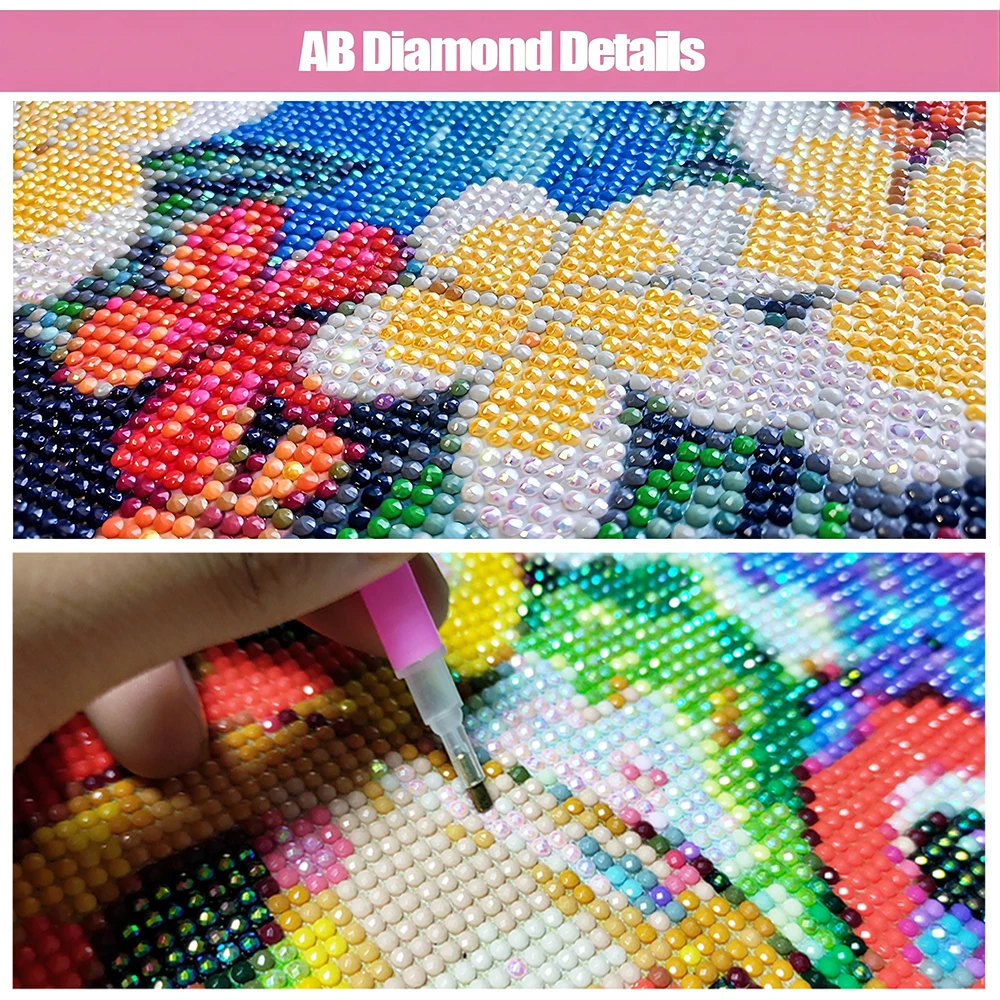 Resumen Mujer de Klimt, el Beso AB Brocas de Diamante de Lleno a la Pintura de la Plaza de diamantes de imitación 5D BRICOLAJE Bordado de punto de Cruz de Diamantes del Arte del Mosaico . ' - ' . 1