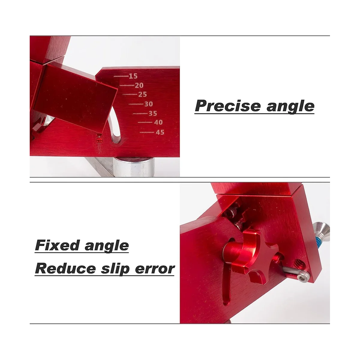 Cortadora de césped Afilador de Cuchilla de 15°-45° Ajustable para la Recta y Estándar Cuchillas de la cortadora de césped Rojo . ' - ' . 3