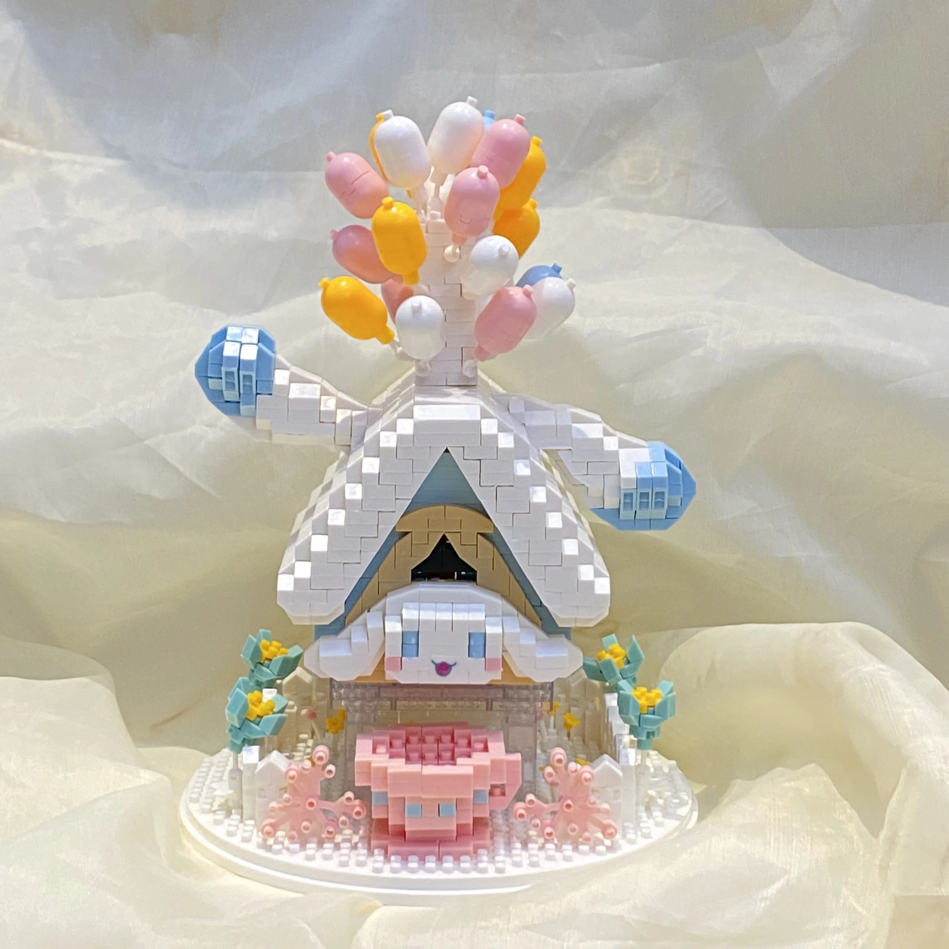 Flotante globo Casa de micro-partículas de bloques de construcción de bricolaje material pack pequeñas partículas para que coincida con el regalo de cumpleaños de las niñas childre . ' - ' . 3