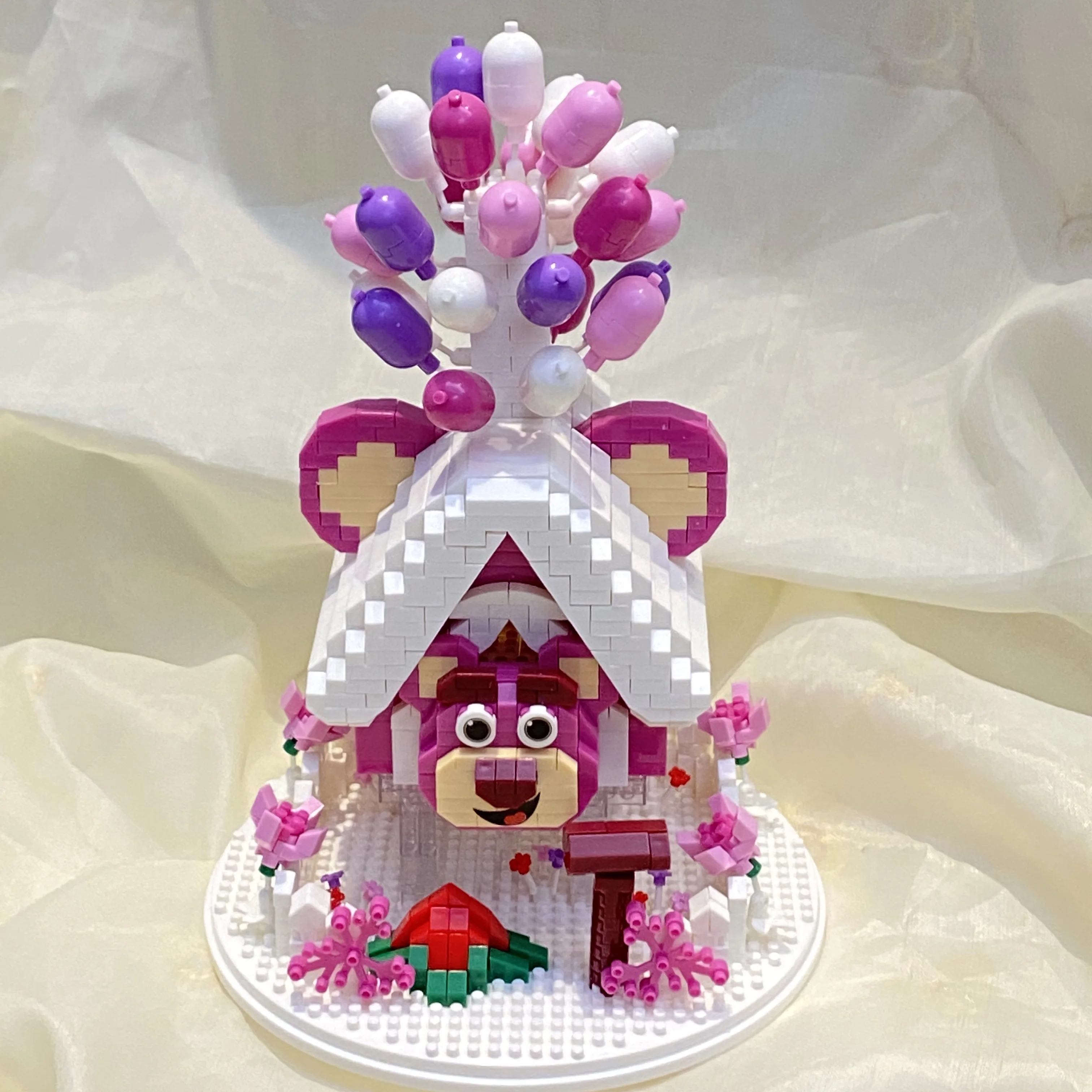 Flotante globo Casa de micro-partículas de bloques de construcción de bricolaje material pack pequeñas partículas para que coincida con el regalo de cumpleaños de las niñas childre . ' - ' . 4